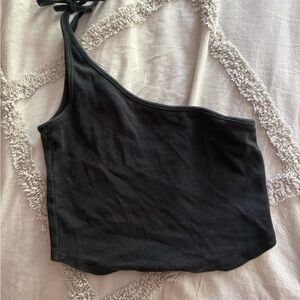 PacSun Black Asymmetrical Tank Top